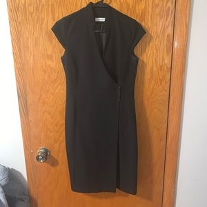 Calvin Klein wrap dress - black